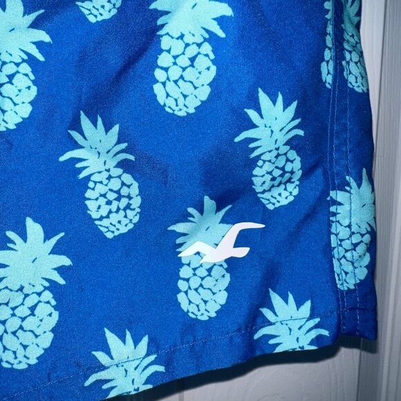 Hollister Men's Blue Pineapple Swim Trunks Size XS - Picture 2 of 4